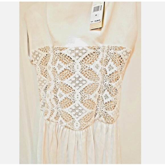 Silvia Tcherassi White Linen Pilar Maxi Gown, Size: MEDIUM - SOLD - Picture 10 of 15